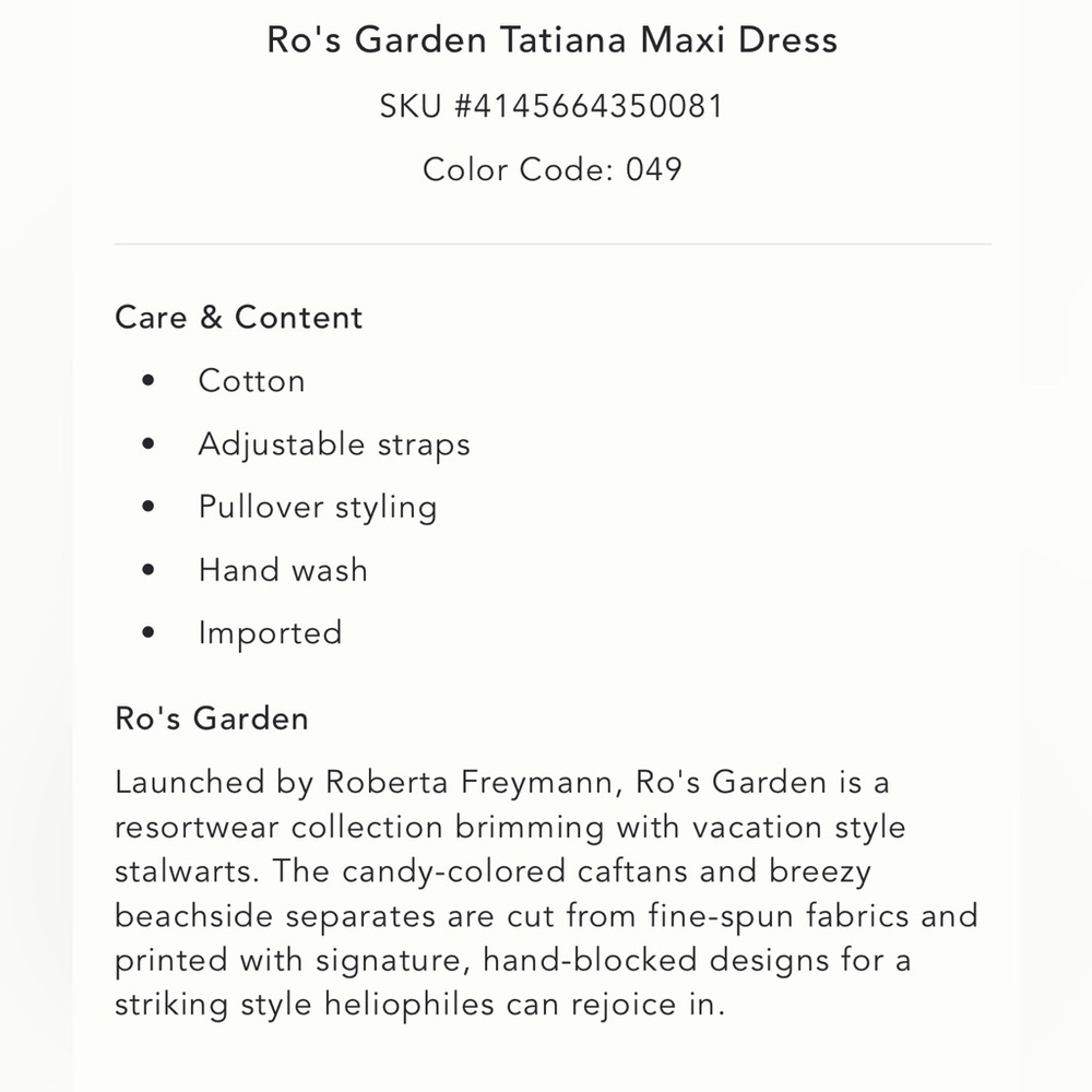 🌹RO’S GARDEN TATIANA MAXI DRESS🌹 - Picture 13 of 13